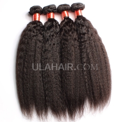 Ula Hair 13A Grade Brazilian Virgin Hair Kinky straight 3Bundles/Lot Brazilian hair Curly Kinky straight Hair Extension