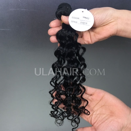 13A  Virgin Hair Deep Wave Hair Style Human Hair extension hot beauty hair weave Sample 1Pc