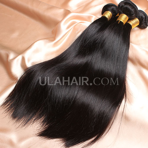 【14A 3PCS】 3 Bundles Deal Peruvian Virgin Hair Straight Hair