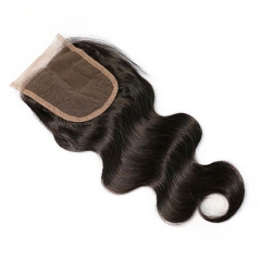 【12A】 4*4 Body Wave HD Undetectable Transparent Lace Closure Middle/Free/Three Part Natural Color