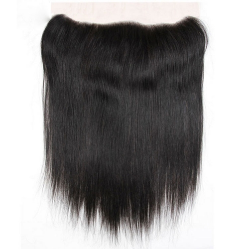 【12A】HD Undetectable Transparent Lace Straight 13x4 Lace Frontal Closure Natural 1B# Color