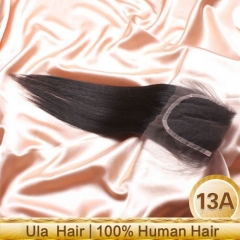 Ula Hair 13A High Quality Peruvian Closure Peruvian Lace Closure Straight Virgin Hair No shedding Human Hair Lace Closure