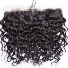 【12A】 Italy Curl Lace Frontal Closure Human Hair 13x4 Lace Frontal Closure