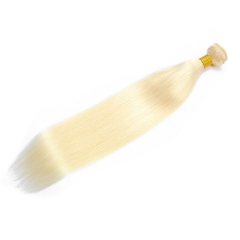 【12A 1PCS】Peruvian human hair weave #613 Straight  Hair Extensions 100% Human Hair Bundle 1PC