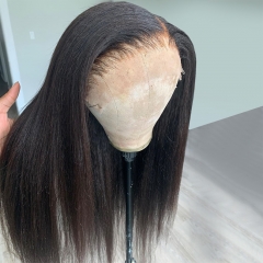 【In Stock】Ulahair 13a 250% Denstiy Kinky Straight Human Hair Lace Front Wigs 13x4 Lace Frontal 4x4 Lace Closure Wigs 250% Density  Lace Wigs Customize