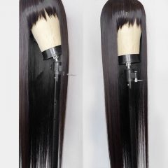 【New Arrival】Ulahair 13A Human Hair Bangs Wigs Long Straight Hair With 250% Density  Full Machine Made Wig  Customized 3 Days ULW37