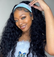 【New In】Ulahair 13a Passion Wave Headband Wigs For Black Women 250% Density Half Wigs With Headbands No Glue And Sew In, 5pcs Headband ULHB01